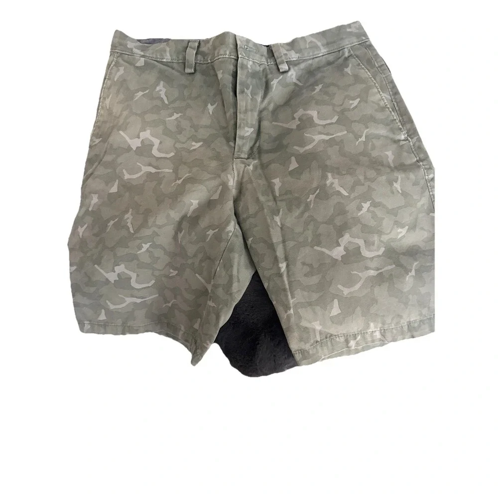 Banana Republic Shorts Mens 30 X 9‎ In  Camo Chino High Rise Pockets Aiden Fit
